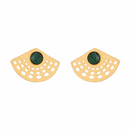 Abanico malachite gold