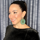 Solano Earrings green and blue