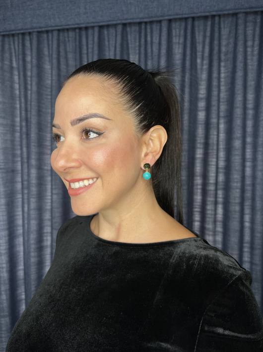 Turquoise drop earrings