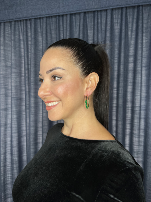 Lolita light green hoops