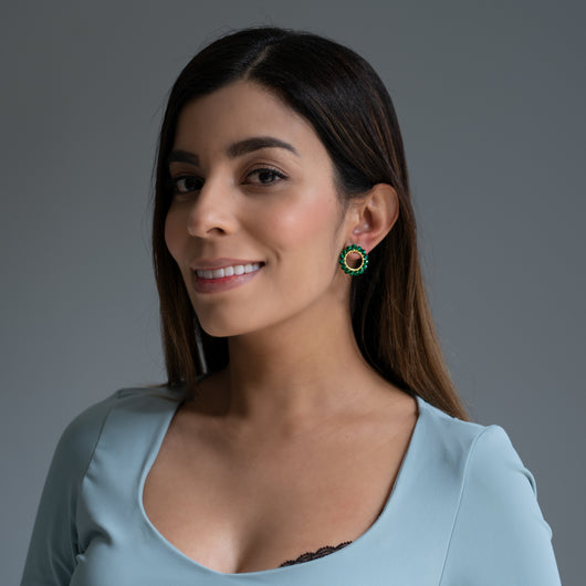 Neiva green earrings