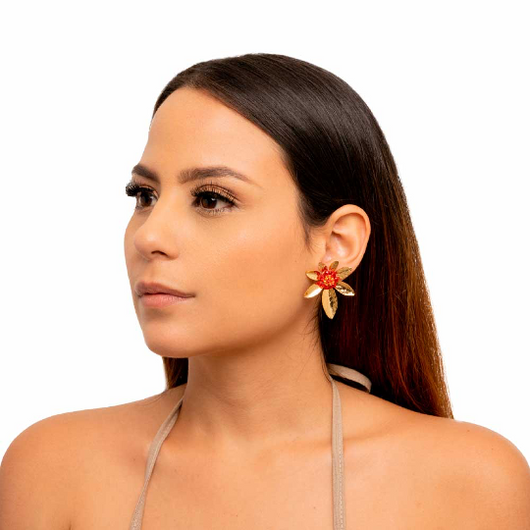 Mocoa Earrings red