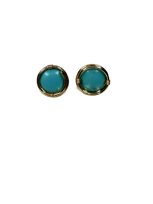 Capurgana Studs Turquoise BIG