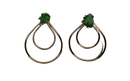 Drop emerald earrings