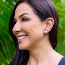 1 pearl stud earrings