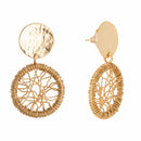 Boston gold earrings