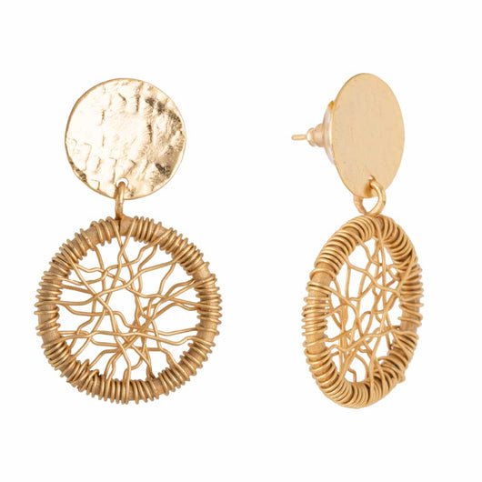 Boston gold earrings