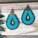 Solano Earrings Aqua