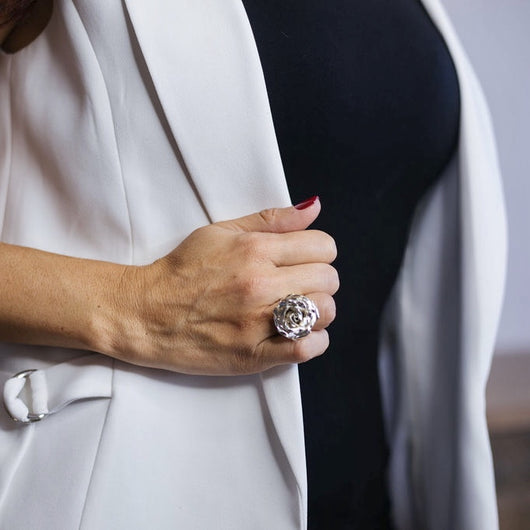 Rosales ring medium silver