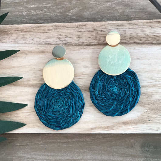 Linares Earrings Teal