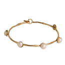 Nautica bracelet gold pearls