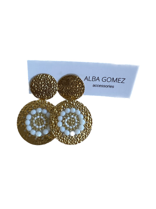 Salamanca white earrings
