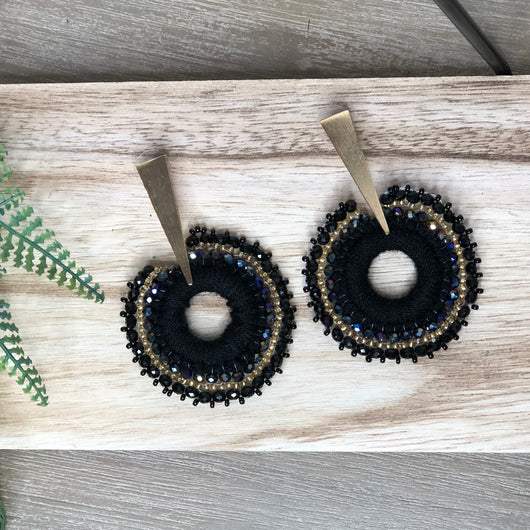 Salento Earrings Black
