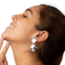 San diego silver earrings