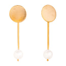 Simon bolivar gold earrings