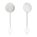 Simon bolivar silver earrings