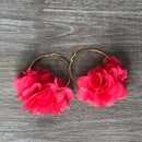 Macarena coral earrings