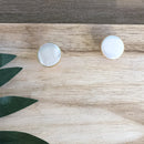 Capurgana Studs Big Pearl flat