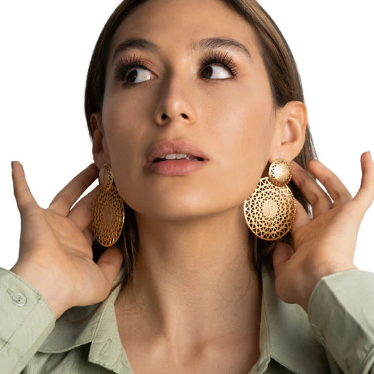 El Dorado gold earrings
