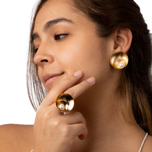 Frontino gold earrings