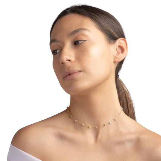 Lluvia multicolor choker