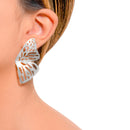 Mariposa silver stud