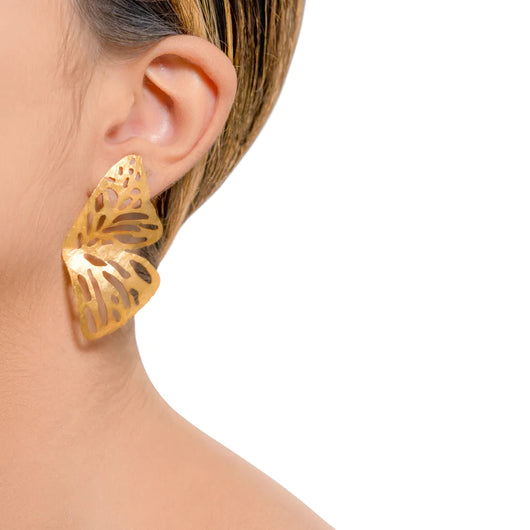 Mariposa stud gold