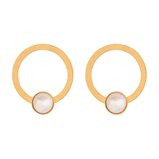 Oviedo perla gold earrings