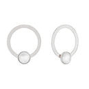 Oviedo perla silver earrings