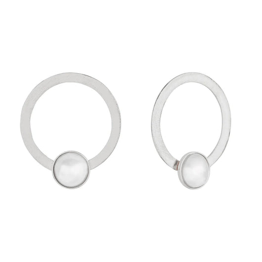 Oviedo perla silver earrings