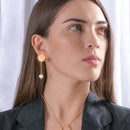 Simon bolivar gold earrings