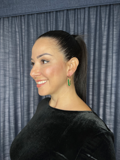 Lolita light green hoops