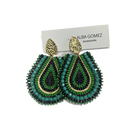 Solano Earrings green and blue