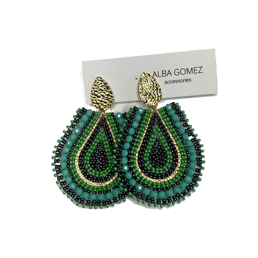 Solano Earrings green and blue