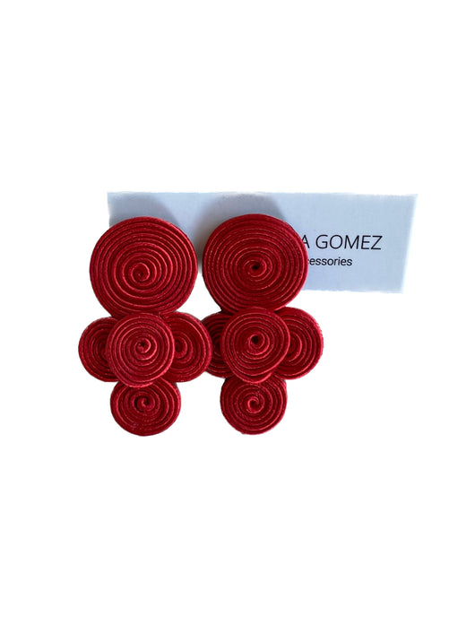 Manila red earrings