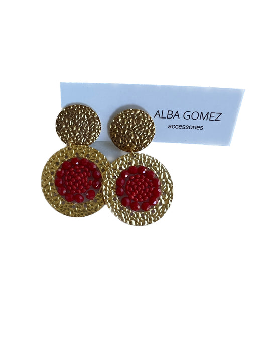 Salamanca red earrings