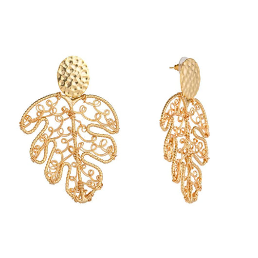 Bolivariana gold earrings