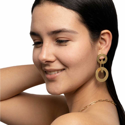 Conquistadores gold earrings