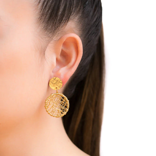 Boston gold earrings