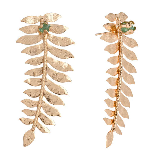 Flor de cana emerald earrings
