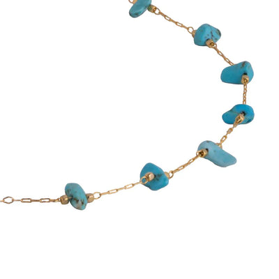 Lluvia choker turquoise