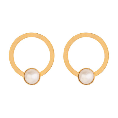 Oviedo perla gold earrings