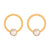 Oviedo perla gold earrings