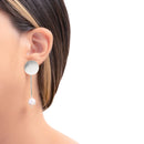 Simon bolivar silver earrings